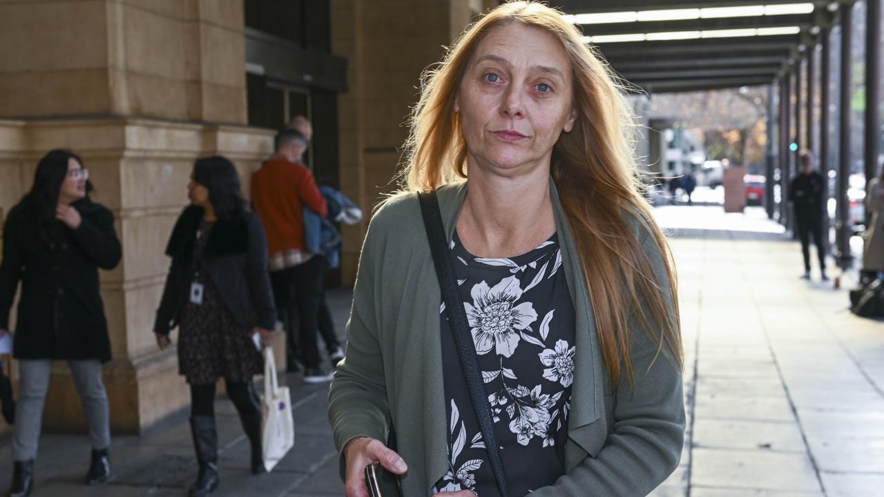 Rose Lindner leaves court after the sentencing for Kym Parsons. Picture: NCA NewsWire / Mark Brake