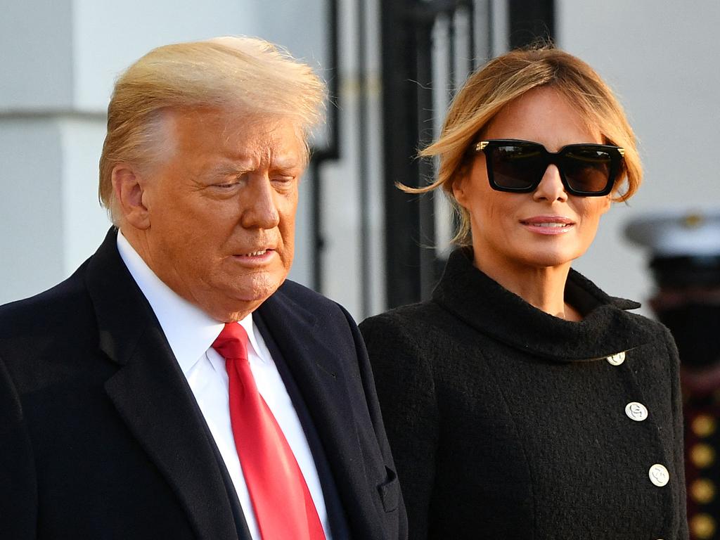 Donald and Melania Trump pictured together in 2021. Picture: AFP.