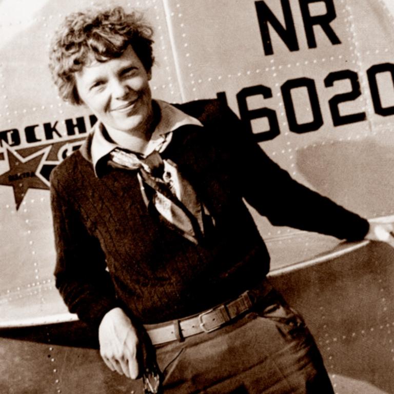 This May 20, 1937 photo shows US aviator Amelia Earhart near the wing of her Lockheed 10 Electra. Picture: Albert BRESNIK / The Paragon Agency / AFP)