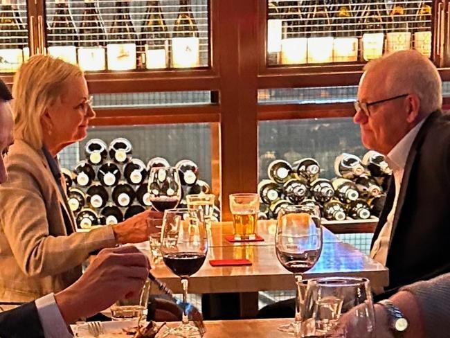 Scott Morrison spotted catching up with Sussan Ley at hip Sydney Spanish restaurant Balcon by Tapavino on Wednesday. Picture: Supplied