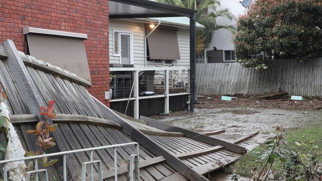 Damage to a home in Maribyrnong. Picture: David Crosling