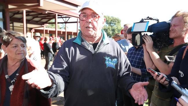 Michael Ded, who yelled out during Bill Shorten ‘speech while attending a BBQ at Mitchell Park in Adelaide. Picture: Kym Smith