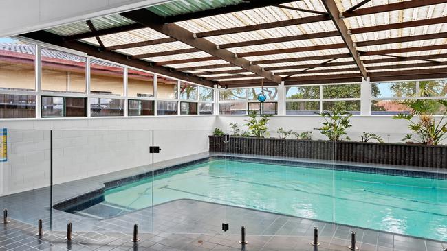 A quirky Toowoomba home on Olsen Street in Rangeville, featuring just one bedroom, two bathrooms as well as a pool and squash court, has hit the market through Elders Real Estate.