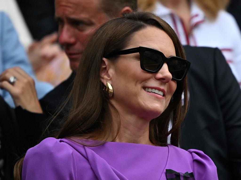 Kate received a hero’s welcome to Wimbledon on Sunday. Picture: Andrej Isakovic/AFP