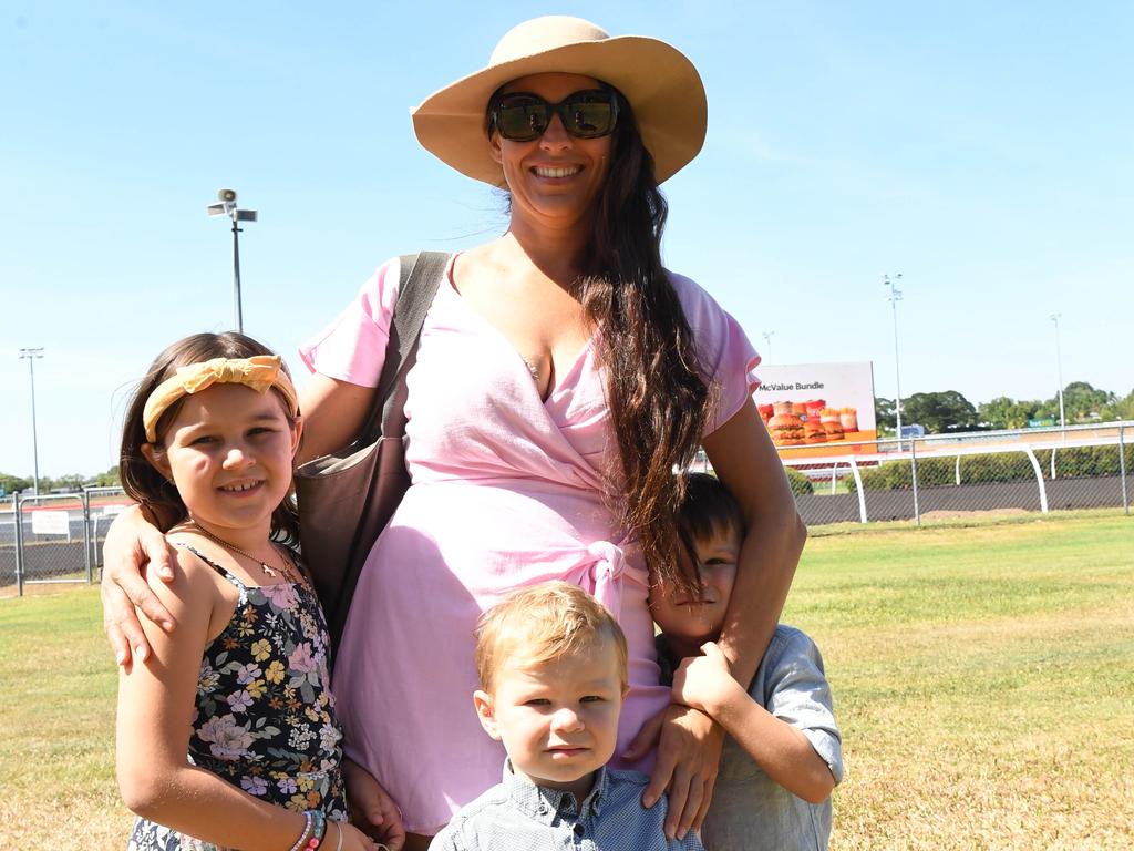 Bonnie McLachlan, Parker McLachlan, Nathaniel McLachlan and Asher McLachlan at the Chief Minister's Cup 2022. Picture: (A)manda Parkinson