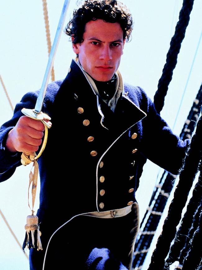 Actor Ioan Gruffudd as Horatio Hornblower in scene from TV program "Hornblower".