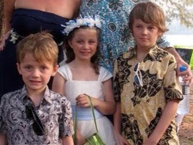 Otis, Evie and Mo Maslin were on board flight MH17 when it was shot down over Ukraine. Picture: Supplied