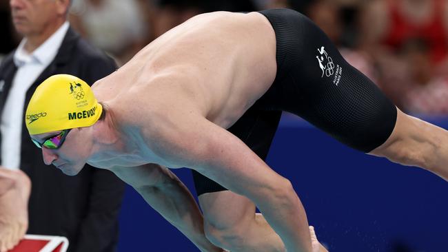 McEvoy’s improved time off the blocks propelled him to gold medal glory. Picture: Adam Head