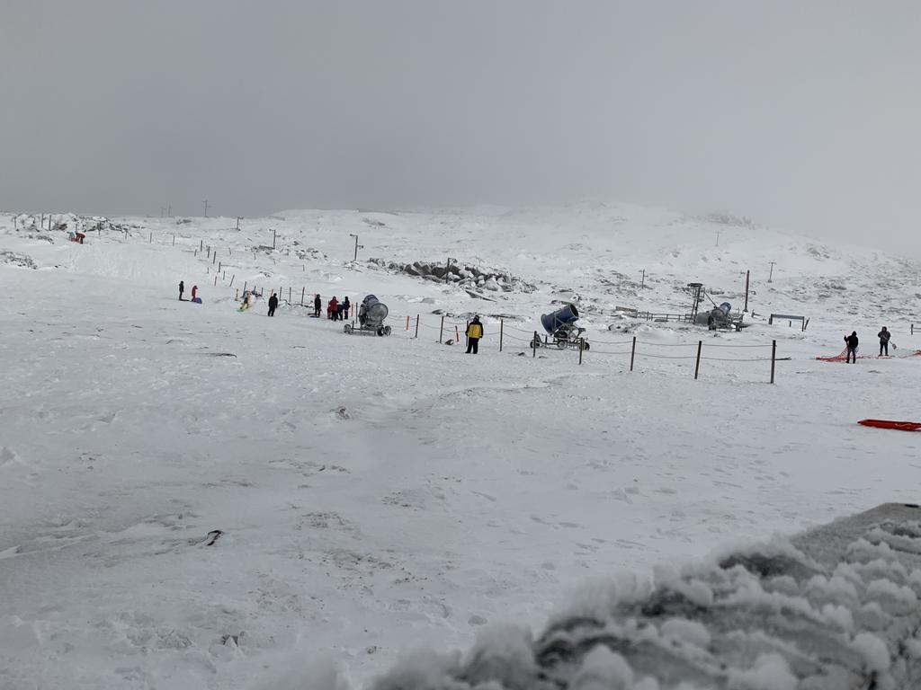 Ben Lomond National Park has seen a snow coverage of 5-10cm.