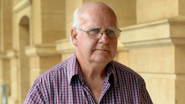 Convicted pedophile and former Blackfriars teacher Stephen Stockdale-Hall outside the District Court.