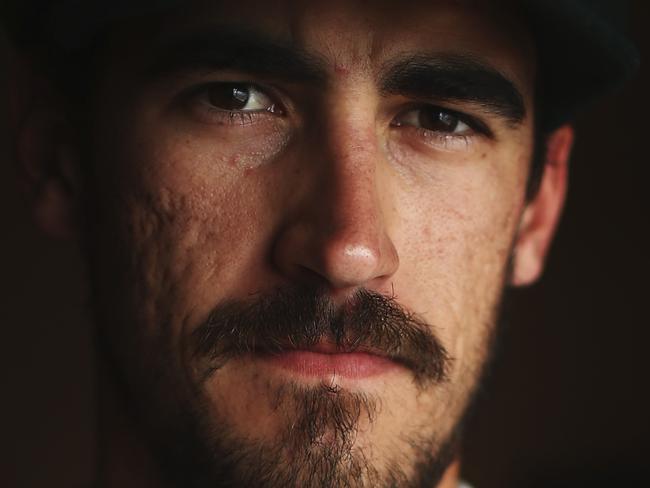 ROSEAU, DOMINICA - JUNE 01: Mitchell Starc of Australia poses during an Australian Cricket Team Ashes portrait session on June 1, 2015 in Roseau, Dominica. (Photo by Ryan Pierse/Getty Images)