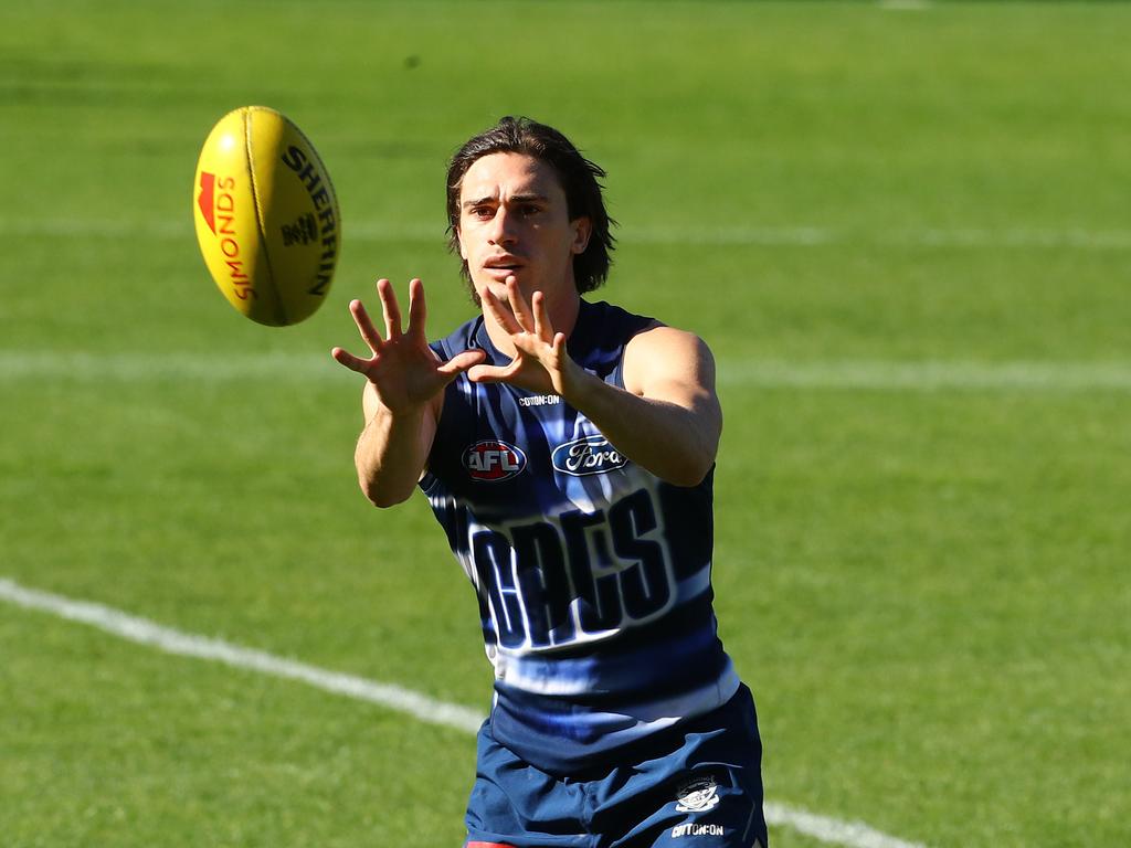 Gryan Miers at Cats training. Picture: Alison Wynd
