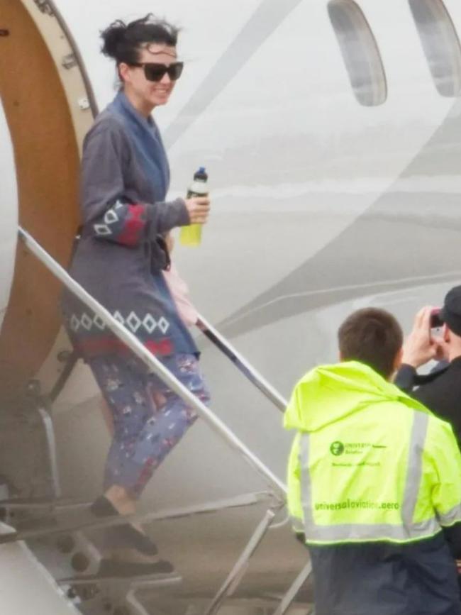 Katy Perry was spotted landing in Melbourne. Source: Instagram