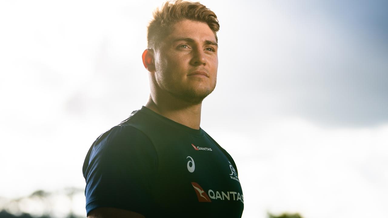 Wallabies recruit James O'Connor as he poses for a photograph.