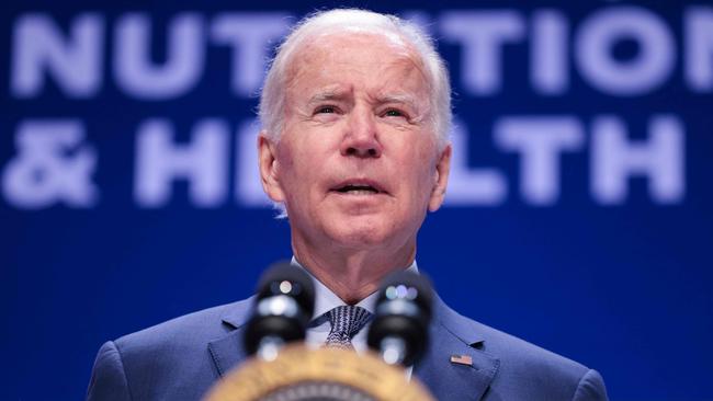 US President Joe Biden speaks during the White House Conference on Hunger, Nutrition, and Health at the Ronald Reagan Building in Washington, DC, September 28, 2022. (Photo by Oliver Contreras / AFP)