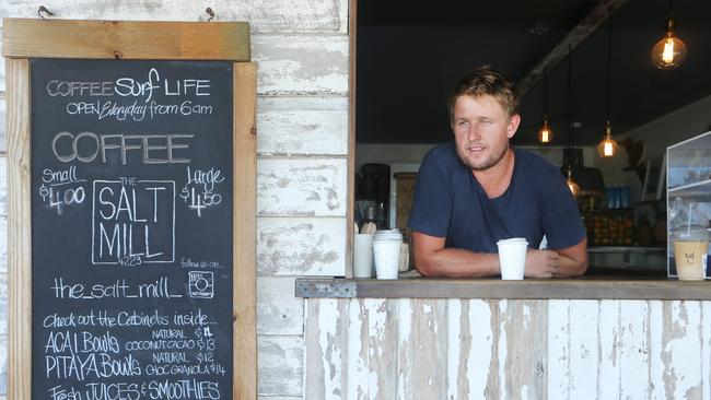 Businesses in Currumbin and Coolangatta have their say about the Commonwealth Games. Owner of The Salt Mill Johnny Gillett at his Currumbin business. Picture Glenn Hampson