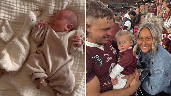 Reuben Cotter and his wife Mackenzie have welcomed their second child, Banks Marcel Cotter. Pictures:Instagram/@reuben_cotter