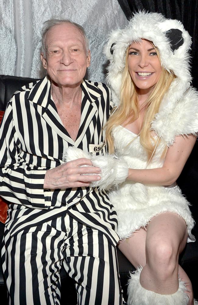 Hugh Hefner and Crystal Hefner in 2015. Picture: Charley Gallay/Getty Images for Playboy