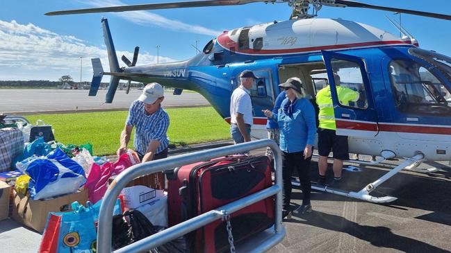 Angel Flight volunteers have flown crucial supplies into northern NSW to help flood victims.