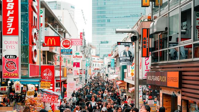 The bustling city streets of the quirky Harajuku area. Picture: Unsplash.com/eltonsa