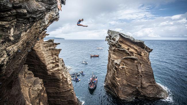 Cliff diving anyone? It’s not for most people, and not for property. Picture: Romina Amato