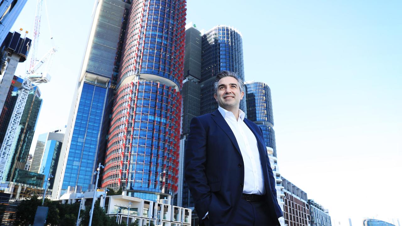 Lendlease chief executive Tony Lombardo at Barangaroo in Sydney. Picture: John Feder