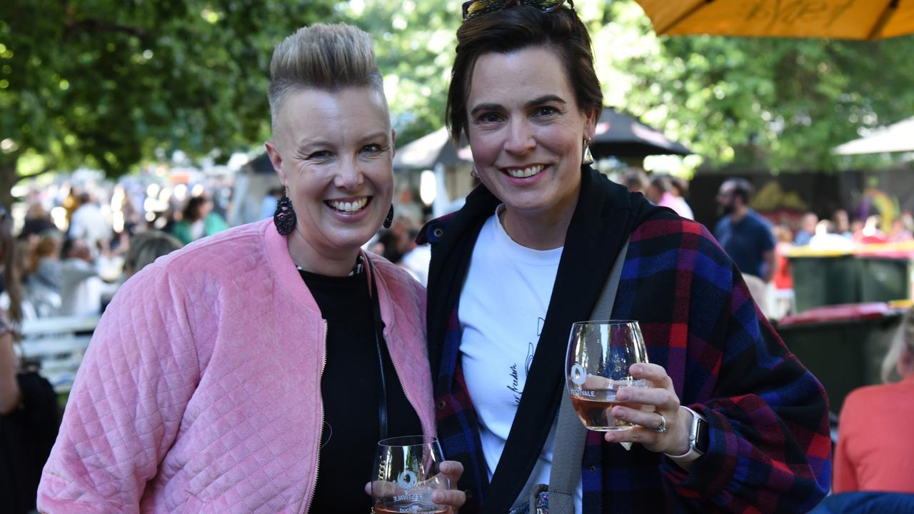 Tam Lynch and Katrina Myburgh at City Park on Day 1 of Launceston's Festivale. Picture: Alex Treacy