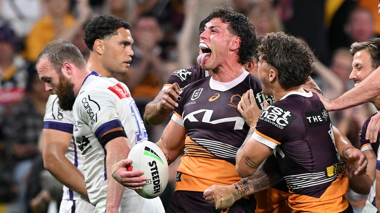 Brisbane Broncos blitz Melbourne Storm to reach NRL preliminary