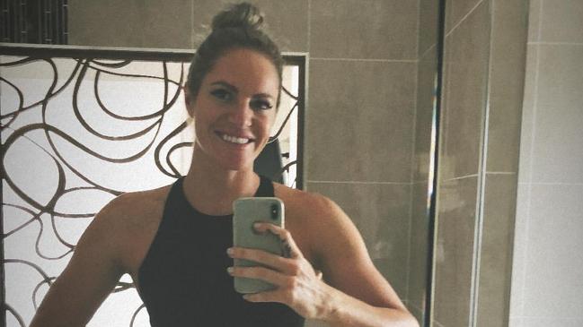 Emily Seebohm was busy on Instagram following Mitch Larkin's denial that he cheated on her. Picture: Instagram/emcbomb