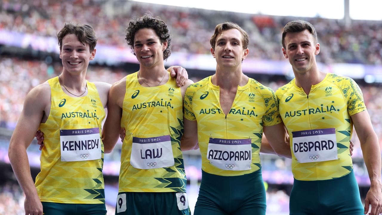 Lachlan Kennedy (left)), and Joshua Azzopardi (second from right) have been tipped to put on a showstopping performance at the Australian championships. Picture: Hannah Peters/Getty Images