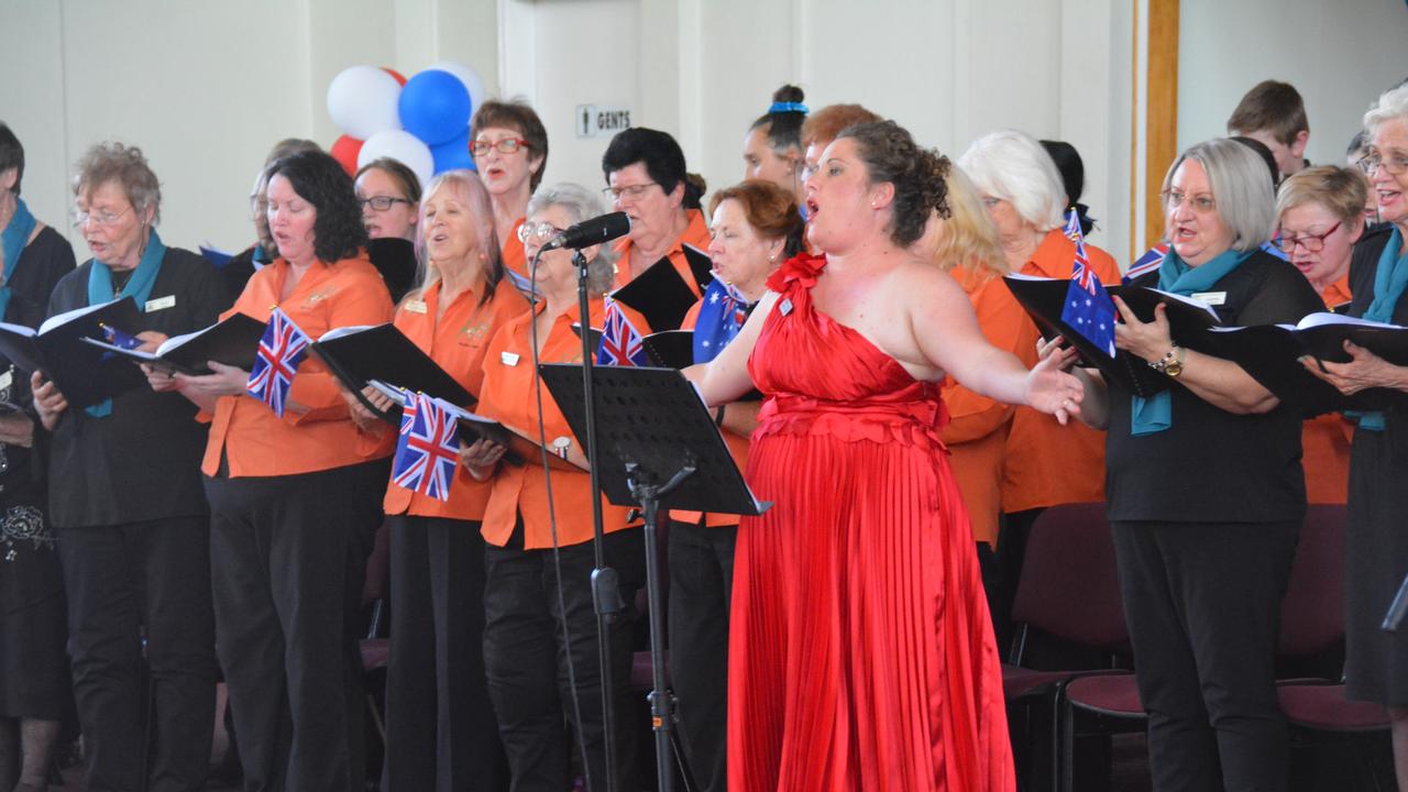 JERUSALEM: Soloist Anna Walker leads the combined choir at the Proms in the South Burnett concert in Kingaroy on Sunday, November 17. (Photo: Jessica McGrath)