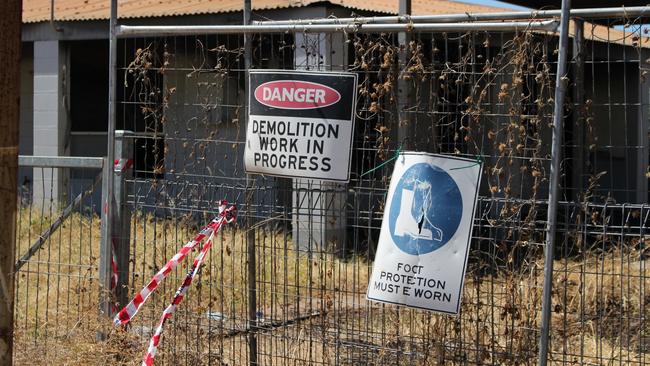 Damage to homes in Nauiyu/Daly River following ongoing gang violence between the Bad Boyz, Warriors and Jovi Boys. Picture: Jason Walls