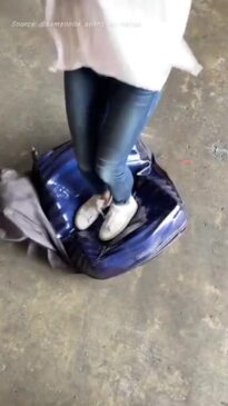 'Ultimate test': Suitcase survives wild conditions