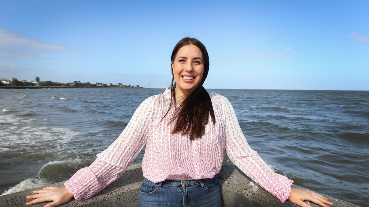 Corinne Gebert has the BRCA2 mutation – putting her at higher risk of breast cancer. She was one of the guests at the Prime Minister’s announcement of funding to help cancer patients access IVF. Picture: David Caird