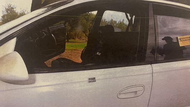 The driver of this car was blasted with a sawn-off shotgun. Picture: SA Courts