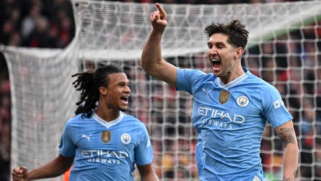 John Stones scored the opening goal. (Photo by Paul ELLIS / AFP)