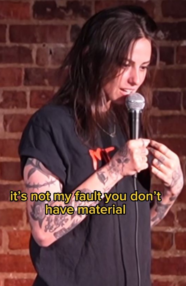 Comedian Natalie Cuomo lashed out at a heckler who hit back at her jokes during her Washington DC gig on February 3.