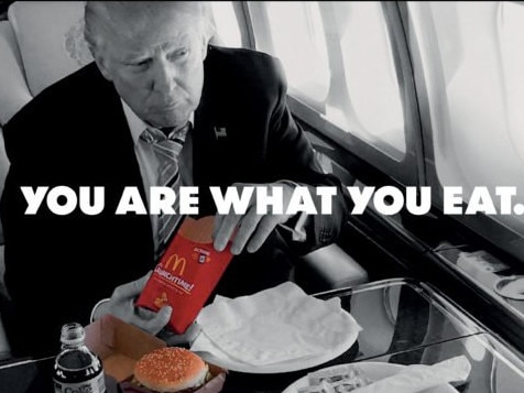 The new cmapaign for Grill'd with a cheeky jab at the Trump campaign.