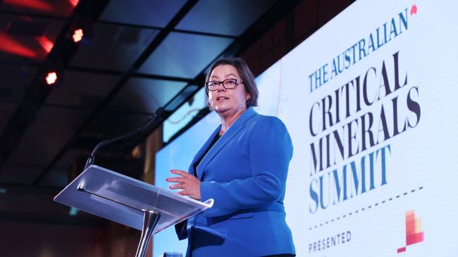 Resources Minister Madeleine King at The Australian's Critical Minerals Summit at Barangaroo in 2022. Picture: John Feder/The Australian.