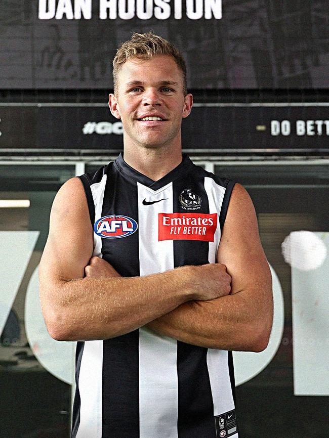 Collingwood won the race for Dan Houston. Picture: Collingwood FC