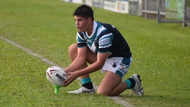 Mercy College v Mackay SHS, round one of the Cowboys Challenge 2021. Kayne Smith. Picture: Matthew Forrest