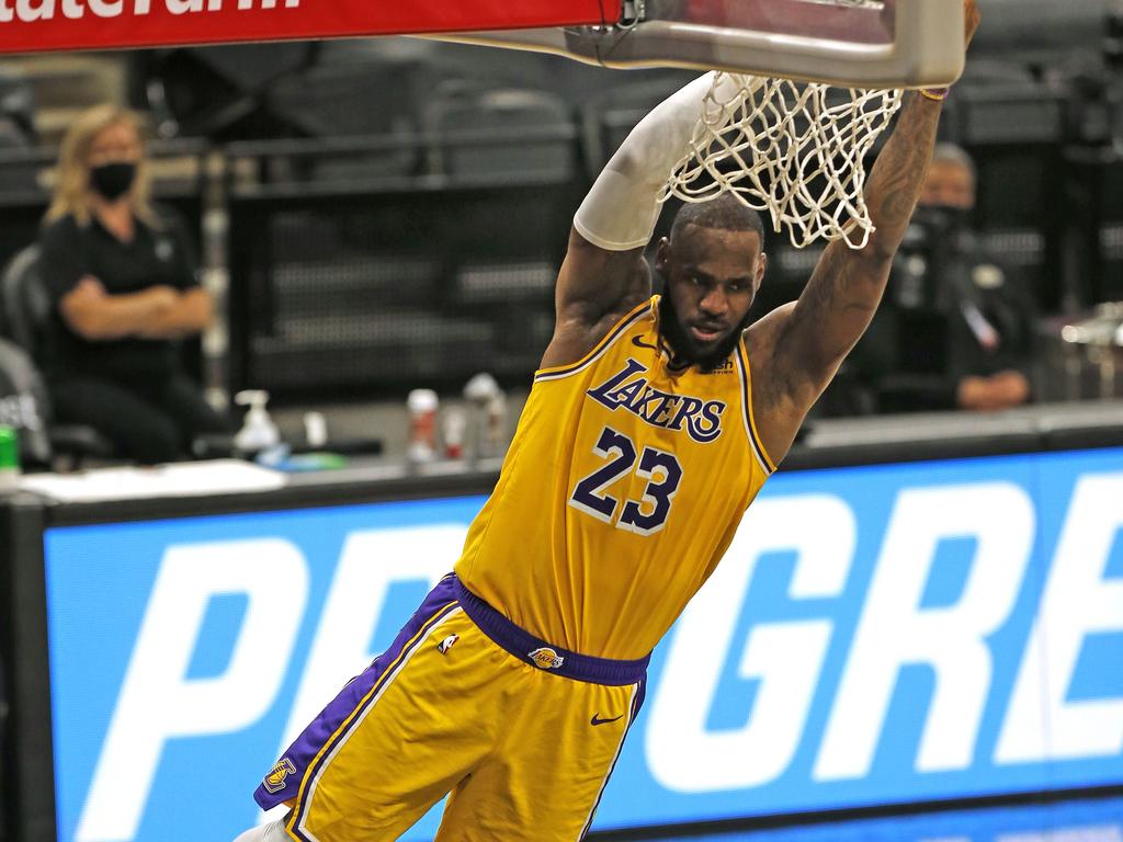 LeBron James of the Los Angeles Lakers.=