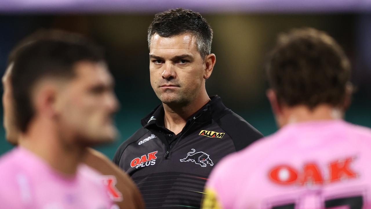 Cameron Ciraldo had a good apprenticeship as an assistant coach to Ivan Cleary at the Panthers. Picture: Matt King/Getty Images