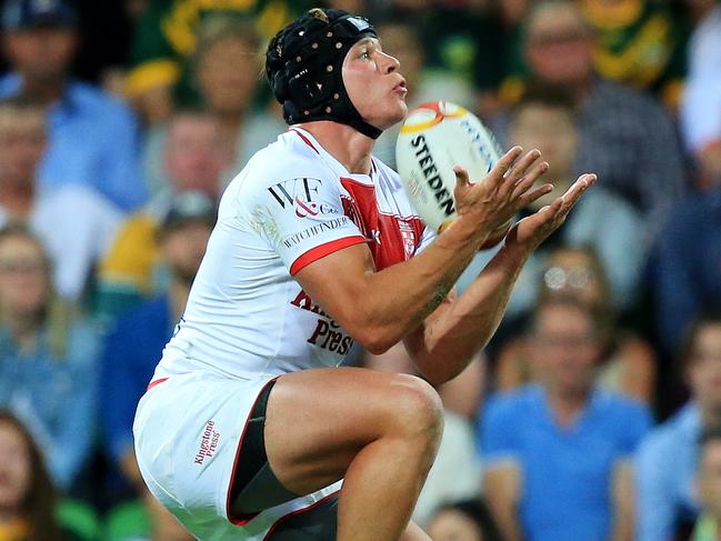 Jonny Lomax in action for England at the 2017 World Cup. Picture: Mark Stewart