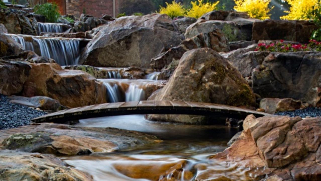 Shaq O'Neal's first water feature by Aquascape Artists of the Year installed in 2020. Picture: Aquascape Inc.