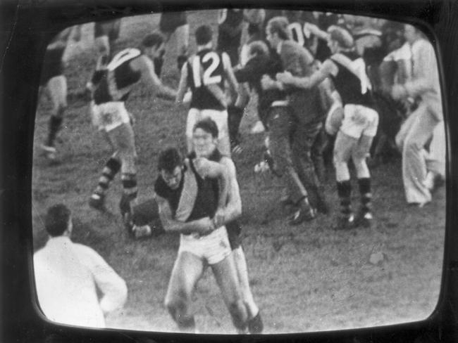 More frantic scenes of the Windy Hill Brawl.