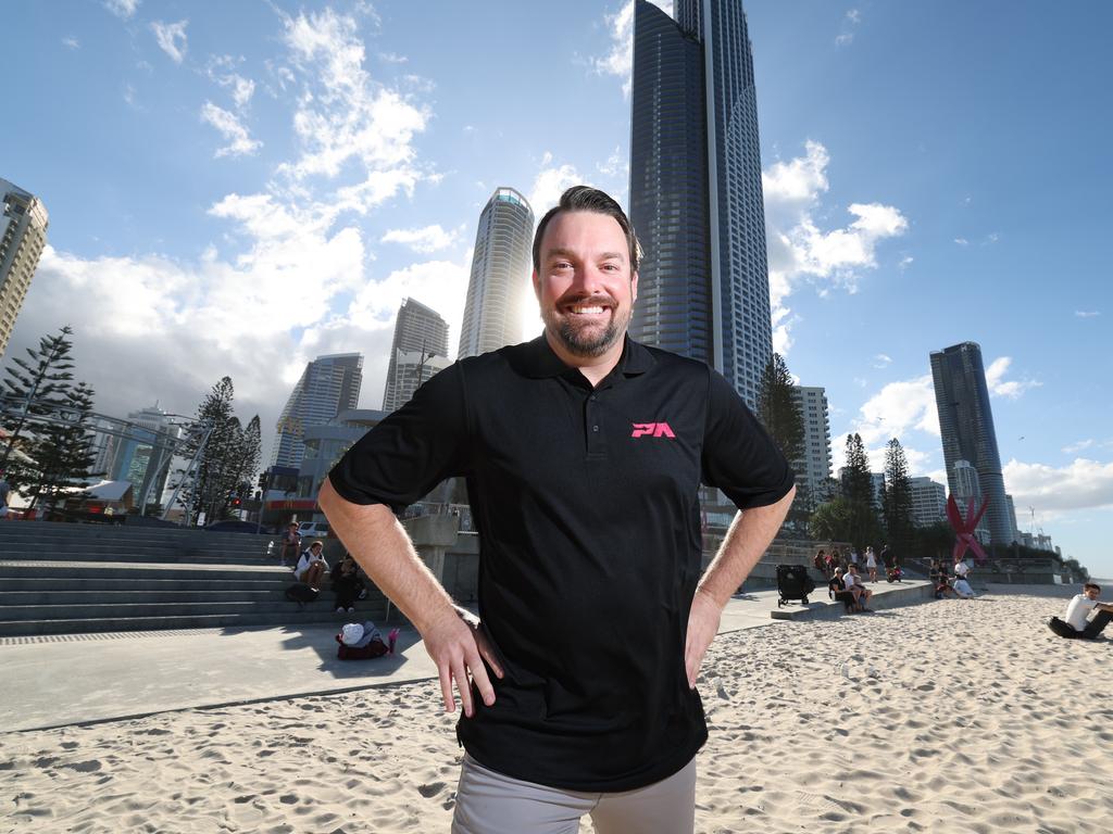 Pacific Airshow CEO Kevin Elliot back in Surfers Paradise ready for the 2025 major event ahead of ticket sales opening to the public on Wednesday. Picture Glenn Hampson