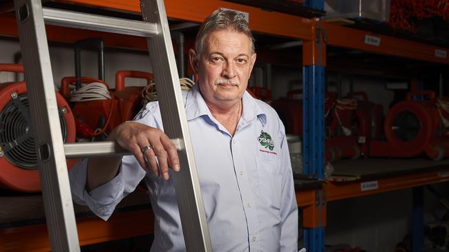 O’Shea’s specialised cleaning manager Eddy Kazaniecki has seen it all in his 40-year career. Picture: Matt Loxton