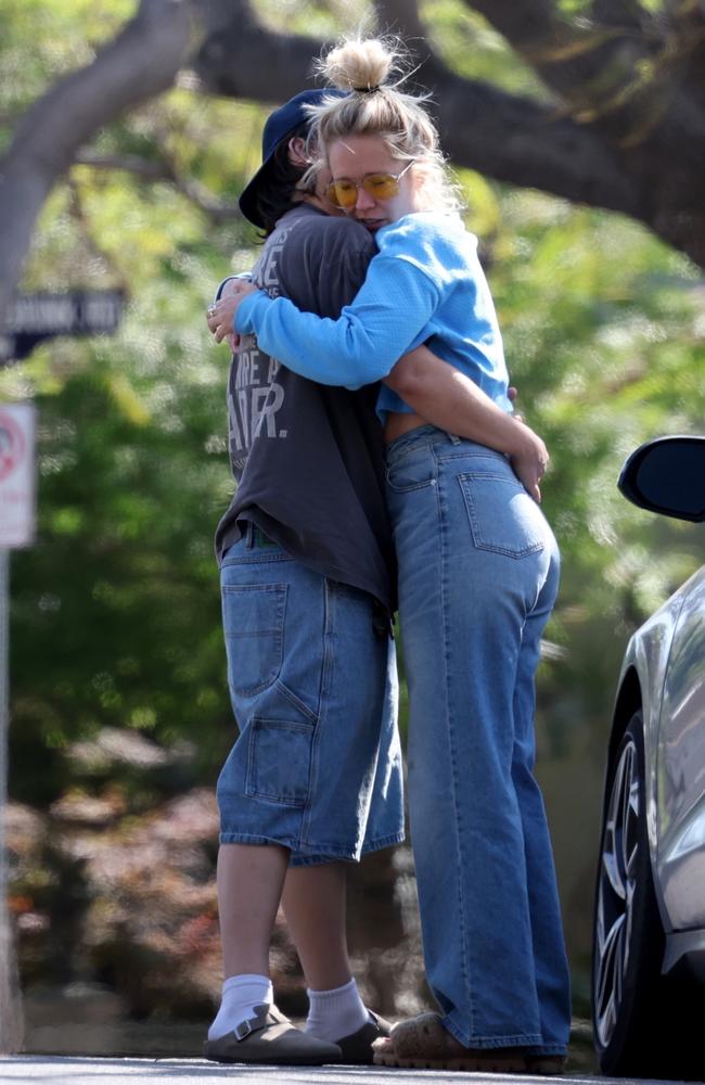 They couldn’t get enough of each other during the outing. Picture: BACKGRID