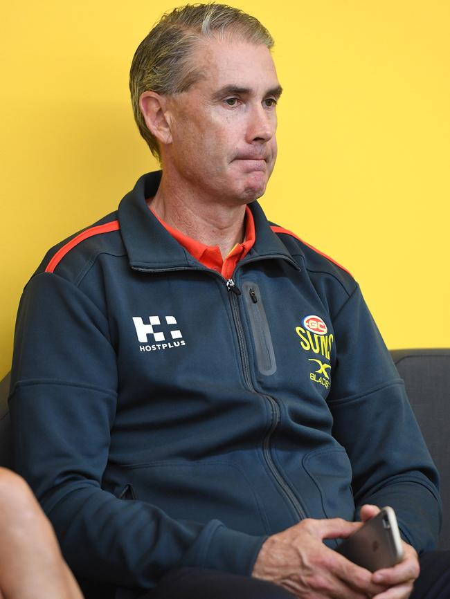 Gold Coast football manager Marcus Ashcroft. Picture: AAP